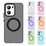 Reno14 5G クリアケース /カバー 耐衝撃 Qi充電 ワイヤレス充電対応 半透明 マット ストラップ穴  TPU+プラスチック 可愛い お洒落 かっこいい