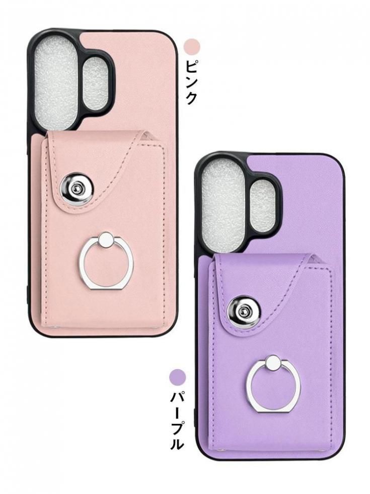 CMF Phone 2 Pro ケース カバー PUレザー 一体型リング付き タンド機能