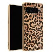Pixel10 ケース Pixel 10 Pro / Pixel 10 Pro XL カバー メッキ TPU+PUレザー ヒョウ柄 背面ケース 可愛い お洒落 Google グーグル