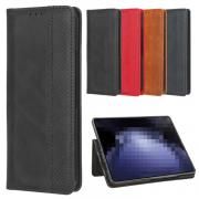 Galaxy Z Fold7 ケース 格子模様 手帳型 カバー 折りたたみ型 PUレザー 背面ケース ハードケース Samsung サムスン ギャラクシー Z フォールド7