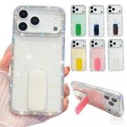 iPhone17 ケース 17 Air/17 Pro/17 Pro Max ラインストーンケース TPU +プラスチック 保護ケース ミラー付き Apple アイフォン17/17エア