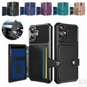 iPhone17  Ѿ׷ Air/17 Pro/17 Pro Max PU쥶 ޥͥåȼֺܥۥб ɼǼ ȥå׷ ɵǽ 