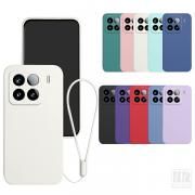 Xiaomi 15T ケース 15T Pro 耐衝撃 カバー ストラップ付き TPU ソフトケース シンプル 保護ケース ストラップ穴 お洒落 かわいい