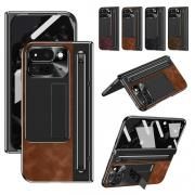 Pixel 10 Pro Fold  Ѿ׷ С ڥǼ åڥդ åڥդ ɵǽ 饹+PU쥶+ץ饹å ̶饹