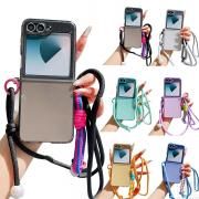 Galaxy Z Flip7/ Z Flip 6/Z Flip 5 ���ޥۥ������� ������ /���С� �ޤꤿ���߷� �Ѿ׷� ���ꥢ �����������ȥ�å� ���ݤ��٥���դ�