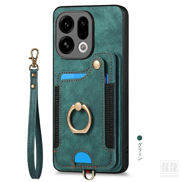 OPPO Find X9 ケース 耐衝撃 X9 Pro カバー PUレザーケース ストラップ
