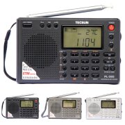 TECSUN　短波ラジオ 短波/AM/FM 高感度受信 海外放送・競馬・株式受信に最適 PL380 料 -SG-