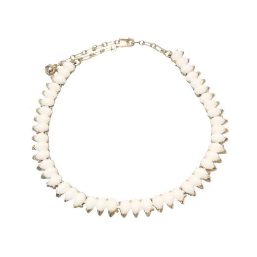 トリファリ Trifari 白いカボションのシンプルなヴィンテージネックレス Daisy Bonbon アクセサリー通販ショップ トリファリ Trifari 白いカボションのシンプルなヴィンテージネックレス Daisy Bonbon アクセサリー通販ショップ