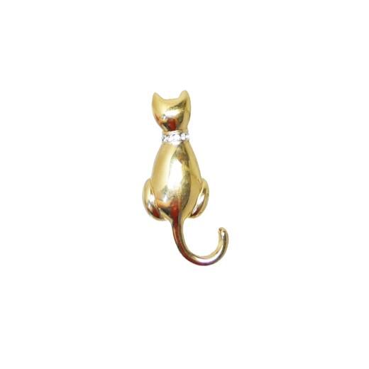 キャロリー Carolee 後ろを向いた小さな金色の猫のヴィンテージブローチ Daisy Bonbon アクセサリー通販ショップ キャロリー Carolee 後ろを向いた小さな金色の猫のヴィンテージブローチ Daisy Bonbon アクセサリー通販ショップ