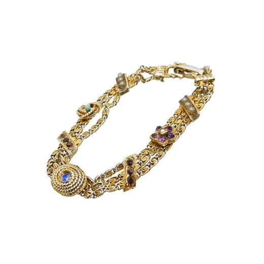ゴールデット Goldette 三本のチェーンのクラシカルなヴィンテージブレスレット Daisy Bonbon アクセサリー通販ショップ ゴールデット Goldette 三本のチェーンのクラシカルなヴィンテージブレスレット Daisy Bonbon アクセサリー通販ショップ