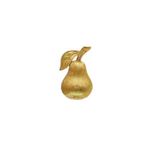 トリファリ(Trifari)プティサイズの金色の洋梨のヴィンテージブローチ 