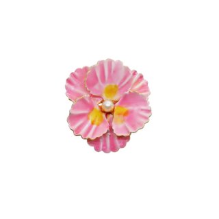 オリジナルバイロバート・小さなピンクのお花のブローチ