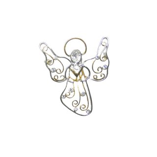 アイゼンバーグ・金と銀の天使のクリスマスブローチ