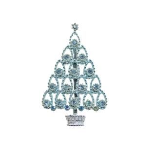 WEISS刻印 6キャンドルのクリスマスツリーのブローチ アクセサリー 