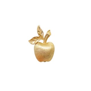 エイボン・小さな金色の林檎のブローチ
