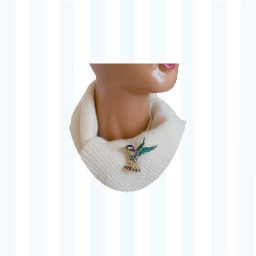 スフィンクス(Sphinx)綺麗なハチドリのヴィンテージブローチ