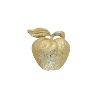コロ・綺麗な金色の林檎のブローチ