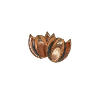 ルノワール・ミッドセンチュリーデザインの銅製イヤリング