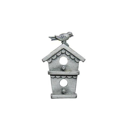 JJ・銀古美色の小鳥と巣箱のヴィンテージピンバッチ｜Daisy BonBon