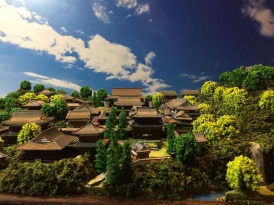 日本の神社 お寺 永平寺 全景ジオラマ 模型 完成品 日本の神社 お寺 永平寺 全景ジオラマ 模型 完成品