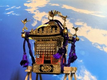 1/8江戸神輿 プラモデル模型完成品 (ご町内や地域の鎮守の神社神輿を