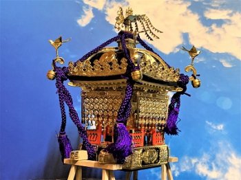 1/8江戸神輿 プラモデル模型完成品 (ご町内や地域の鎮守の神社神輿を