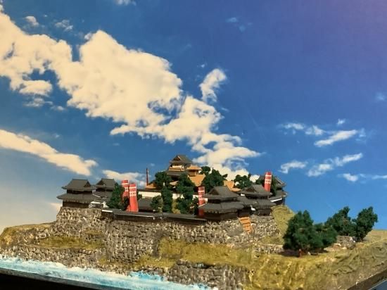 日本100名城 ジオラマ模型 在りし日のお城を復元します。