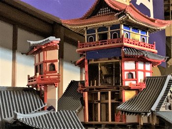 完成品 ディアゴ 木製模型 1/90 安土城