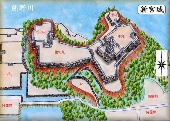 送料無料】 和歌山城の鳥瞰予想図のジオラマ作品 模型製作用品 - www