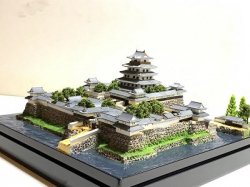 □日本100名城 コレクションケース付 - 「日本の城 5,000城作れます」 お城のジオラマ模型 鍬匠甲冑屋