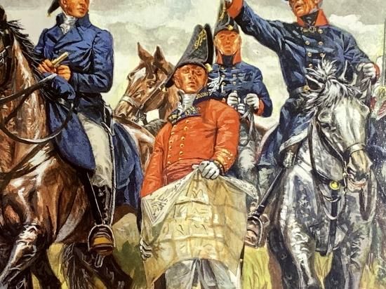 ナポレオン戦争 イギリス&プロシア指揮官 模型 ジオラマ完成品