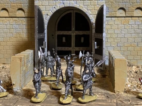 完成品 中世の古城 A3サイズ ジオラマ