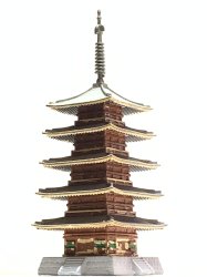 日本の神社・お寺のジオラマ模型 完成品