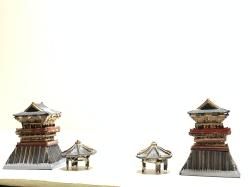 日本の神社・お寺のジオラマ模型 完成品