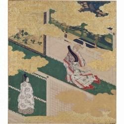 源氏物語絵巻 木製ケース付き