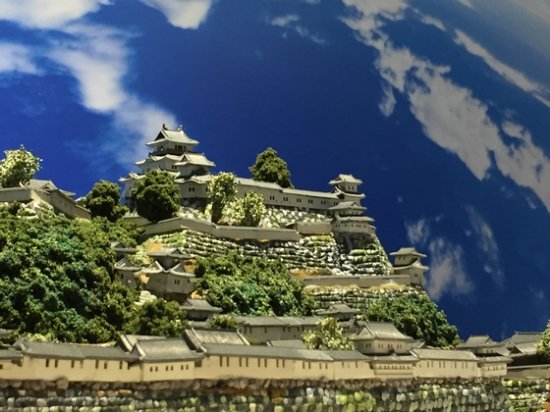 日本100名城　ジオラマ模型　在りし日のお城を復元します。