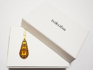 tokoba ドロップ･ネックレス アンバールリ菊つなぎ