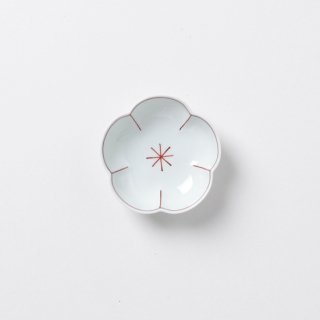 赤絵花弁 “梅小鉢”