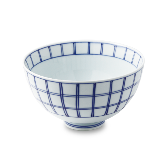格子 5寸深丼 有田焼 ありたやき の専門通販 Realita Ceramics Store リアリタ 公式サイト
