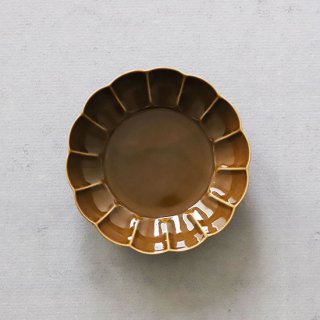 キャラメル・オリーブ “輪花鉢”