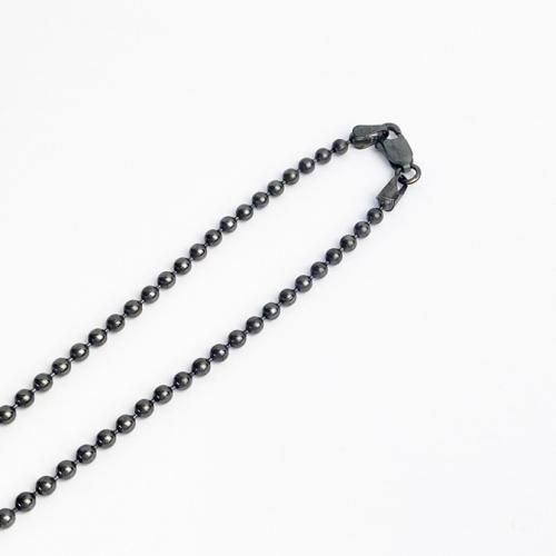 特別価格】ブラック(燻し)ボールチェーンネックレスシルバー925 特別価格】ブラック(燻し)ボールチェーンネックレスシルバー925
