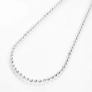 a1038-12-55 カットボールチェーンネックレスシルバー925幅1.2mm−全長55cm
