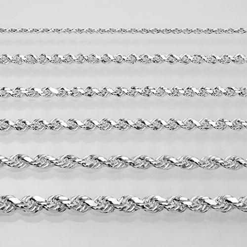 シルバー925 カットロープチェーン 50cm 太め SV925 Silver シルバー925 カットロープチェーン 50cm 太め SV925 Silver