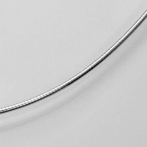a1309-10-50 丸オメガチェーンネックレスシルバー925幅1.0mm長さ50cm