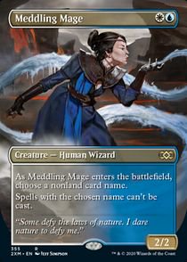 FOIL)(拡張)翻弄する魔道士/Meddling Mage(2XM-BT)(英語