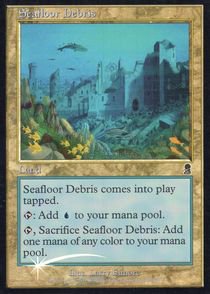 Foil 海底の瓦礫 Seafloor Debris Ody 英語 状態ex Foilの継ぎ目あり カードショップりみ研