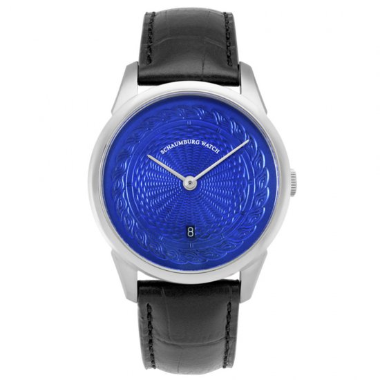特価品 シャウボーグ ウニカトリウム MARLEMATIC-BL ブルーダイヤル 腕時計 メンズ SCHAUMBURG Unikatorium  Hand Made Marlematic - IDEAL