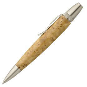Wood Pen（銘木ﾎﾞｰﾙﾍﾟﾝ） 栗瘤/くり　こぶ杢　SP15206 ボールペン fstyle 時計取り扱い