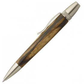 Wood Pen（銘木ﾎﾞｰﾙﾍﾟﾝ） 黒柿/くろかき　 しま杢　SP15305 ボールペン fstyle 時計取り扱い