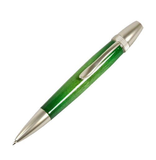 Air Brush Wood Pen　(ギター塗装）GREENカーリーメイプル／かえで　TGT1611 ボールペン fstyle 時計取り扱い -  IDEAL